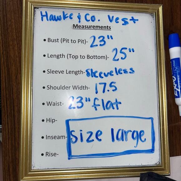 Hawke & Co. Black Down Puffer Vest – Size Large - Picture 15 of 15